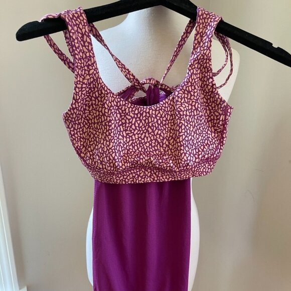 Lululemon Preloved Tank Top with Bra Top  PTP = 13" - Picture 1 of 6